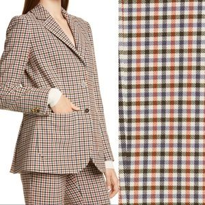 Tory Burch Plaid Blazer